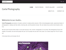 Tablet Screenshot of carlephotography.com